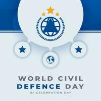 World Civil Defence Day Celebration Vector Design Illustration for Background, Poster, Banner, Advertising, Greeting Card