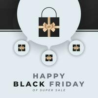 Happy Black Friday Celebration Vector Design Illustration for Background, Poster, Banner, Advertising, Greeting Card