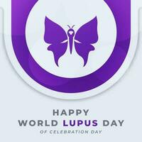 World Lupus Day Celebration Vector Design Illustration for Background, Poster, Banner, Advertising, Greeting Card