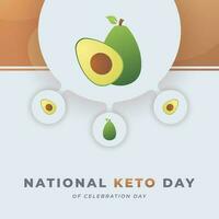 National Keto Day Celebration Vector Design Illustration for Background, Poster, Banner, Advertising, Greeting Card