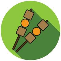 satay icon vector