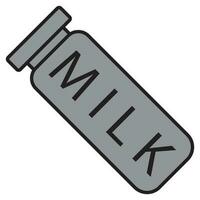 milk bottle icon vector