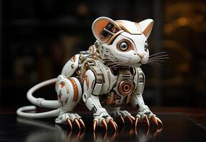 robot mouse futuristic. AI Generated photo