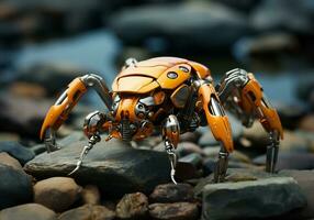 robot hormiga futurista. ai generado foto