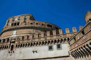 The beautiful Mausoleum of Hadrian also called Sant Angelo Castle built on the year 139 AD photo