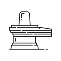 Jainism religion symbol of Lingam, Jain icon vector