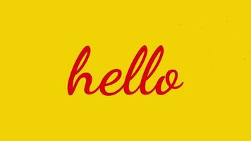 Hello - Ink Drop Lettering Animation, perfect for an opening something animation or for a welcome greeting video