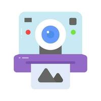 Instant camera vector design in modern style, premium icon