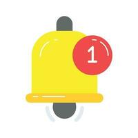 Notification icon in editable style, well design vector of Notification bell