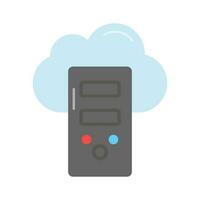 Creatively designed icon of cloud server in modern style, download this premium icon of cloud storage vector