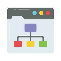 Data flow chart vector design in modern style, algorithm