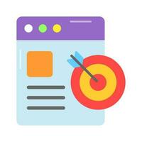 Check this carefully crafted vector of website target in modern style