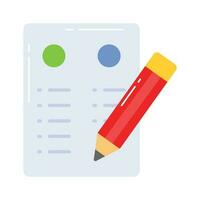 To do list flat vector in trendy style, ready to use icon in web and mobile apps