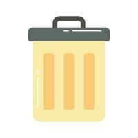 Trash bin vector design, icon of delete in trendy style