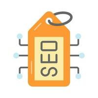 seo etiqueta vector diseño en moderno estilo, fácil a utilizar icono