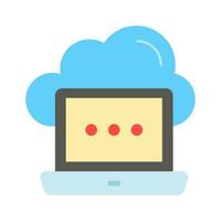 Grab this beautifully designed vector of cloud computing in modern style