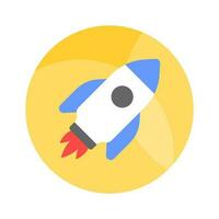 Check this amazing icon of rocket, customizable vector style