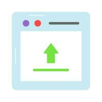 Ready to use flat icon of web uploading in editable style, up for premium use vector