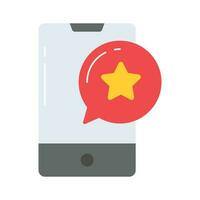 Chat bubble with mobile, vector design of mobile conversation in modern style