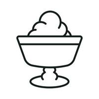 Get hold on this beautifully designed icon of chocolate pudding in modern style vector