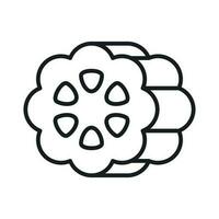 An icon of cocoa beans in modern flat style, ready to use and download vector