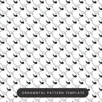 Abstract geometric ornamental pattern background vector