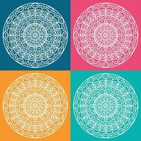 Modern Mandala Design And Template vector