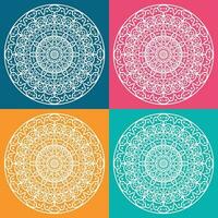 Modern Mandala Design And Template vector