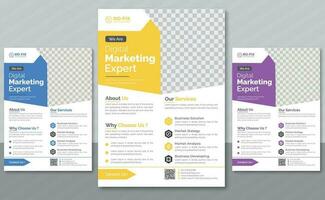 Corporate Business Flyer Design For your company vector