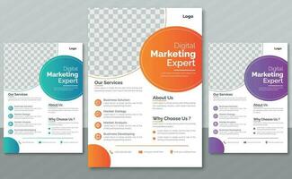 Minimal Business Flyer Design For your company vector