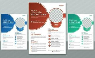 Advertising Business Flyer Design For your company vector