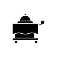 trolley icon. solid icon vector