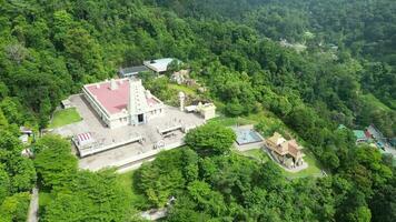 An aerial view of Arulmigu Balathandayuthapani Temple video