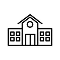 school building icon vector design template in white background