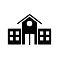 school building icon vector design template in white background