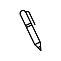 bolígrafo icono vector diseño modelo en blanco antecedentes