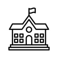 school building icon vector design template in white background