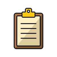 clipboard icon vector design template in white background