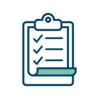 clipboard icon vector design template in white background