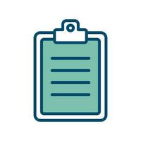 clipboard icon vector design template in white background