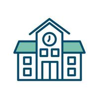 school building icon vector design template in white background