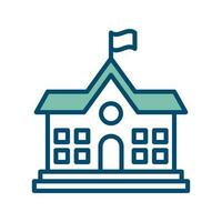 school building icon vector design template in white background