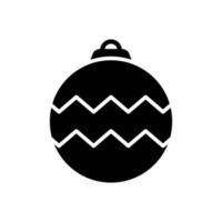 christmas ball - ornament icon vector design template in white background