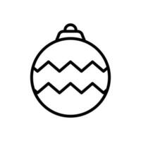 Navidad pelota - ornamento icono vector diseño modelo en blanco antecedentes