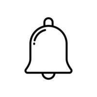 christmas bell icon vector design template in white background