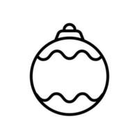 christmas ball - ornament icon vector design template in white background