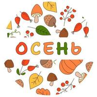 Background for the autumn sale, banner or leaflet design. Autumn banner with bright beautiful leaves in a frame. vector