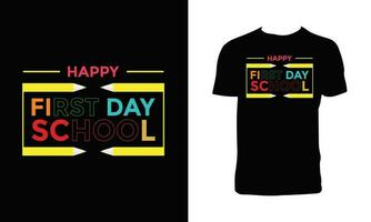 Back To School T Shirt Design vector