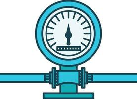 water meter vector graphic, water meter flat style vector image