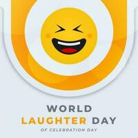 World Laughter Day Celebration Vector Design Illustration for Background, Poster, Banner, Advertising, Greeting Card